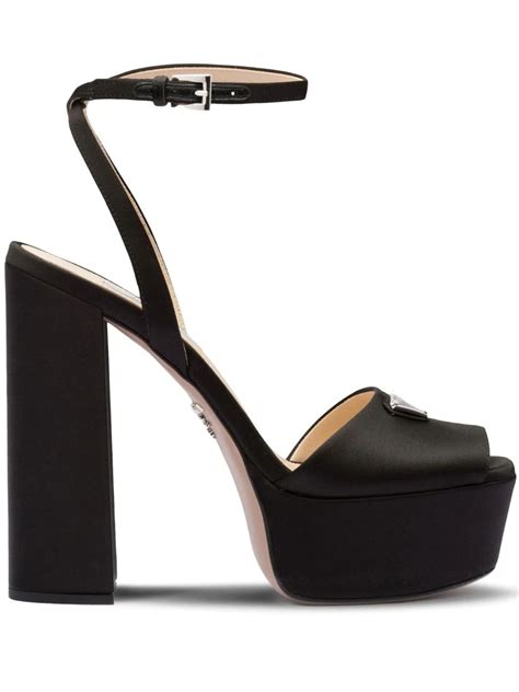 prada platform wedge nude|Luxury Platform Sandals & Heels for Women .